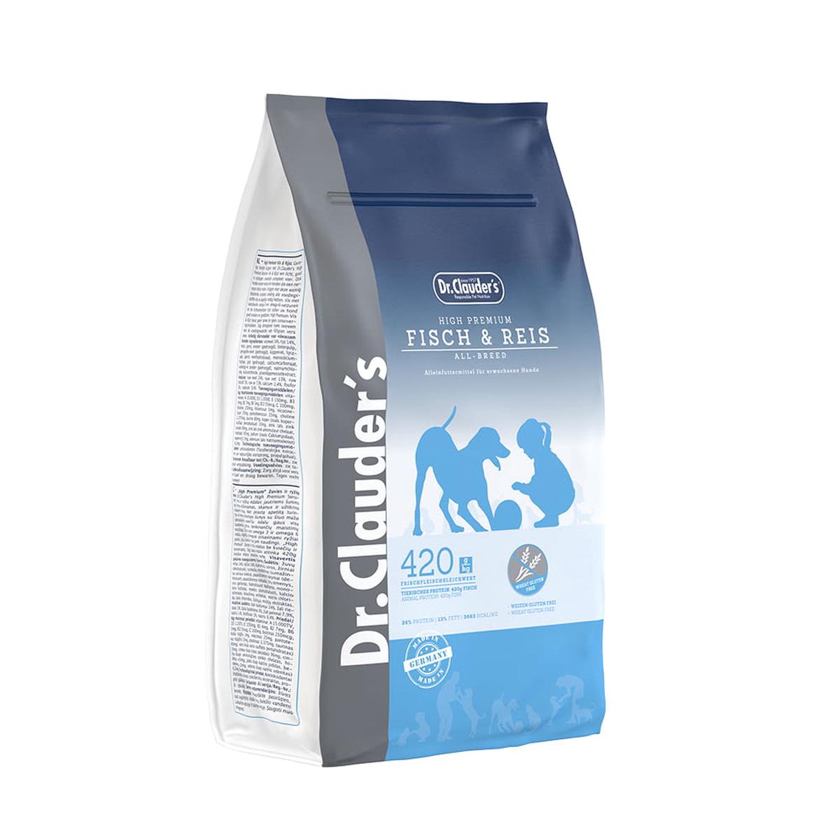 Dr Clauder's Dog Dry High Premium Fish And Rice