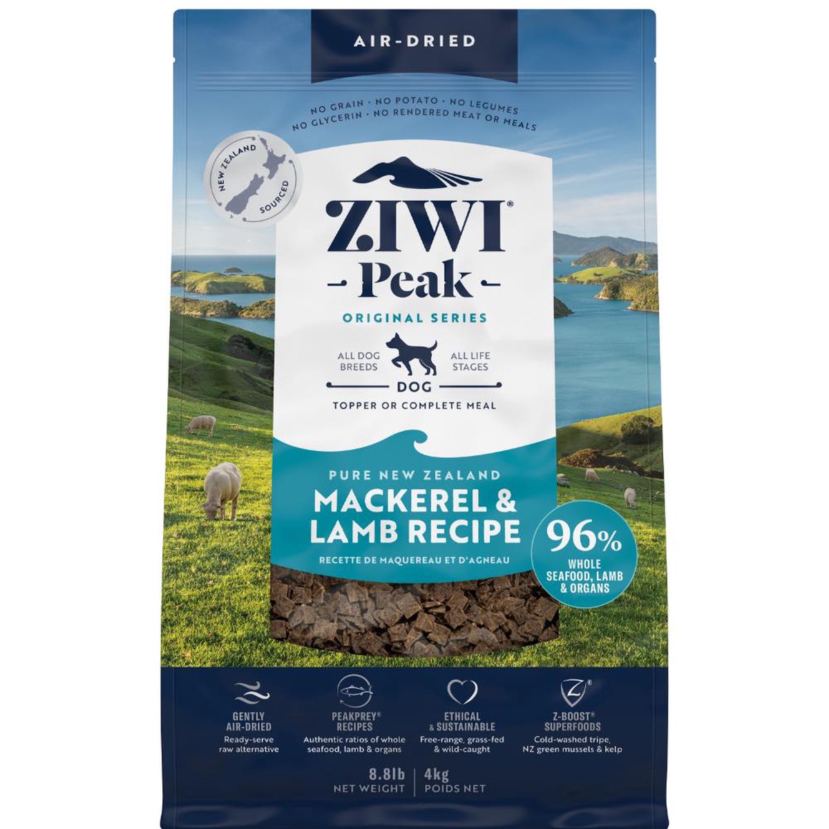 '25% OFF 2.5kg': Ziwi Peak Air-Dried Mackerel & Lamb Dog Food