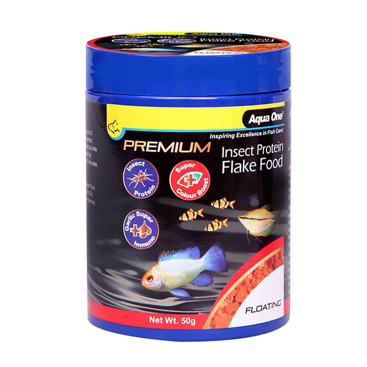 Aqua One Premium Insect Protein Colour Boost Flakes (Floating) 50g