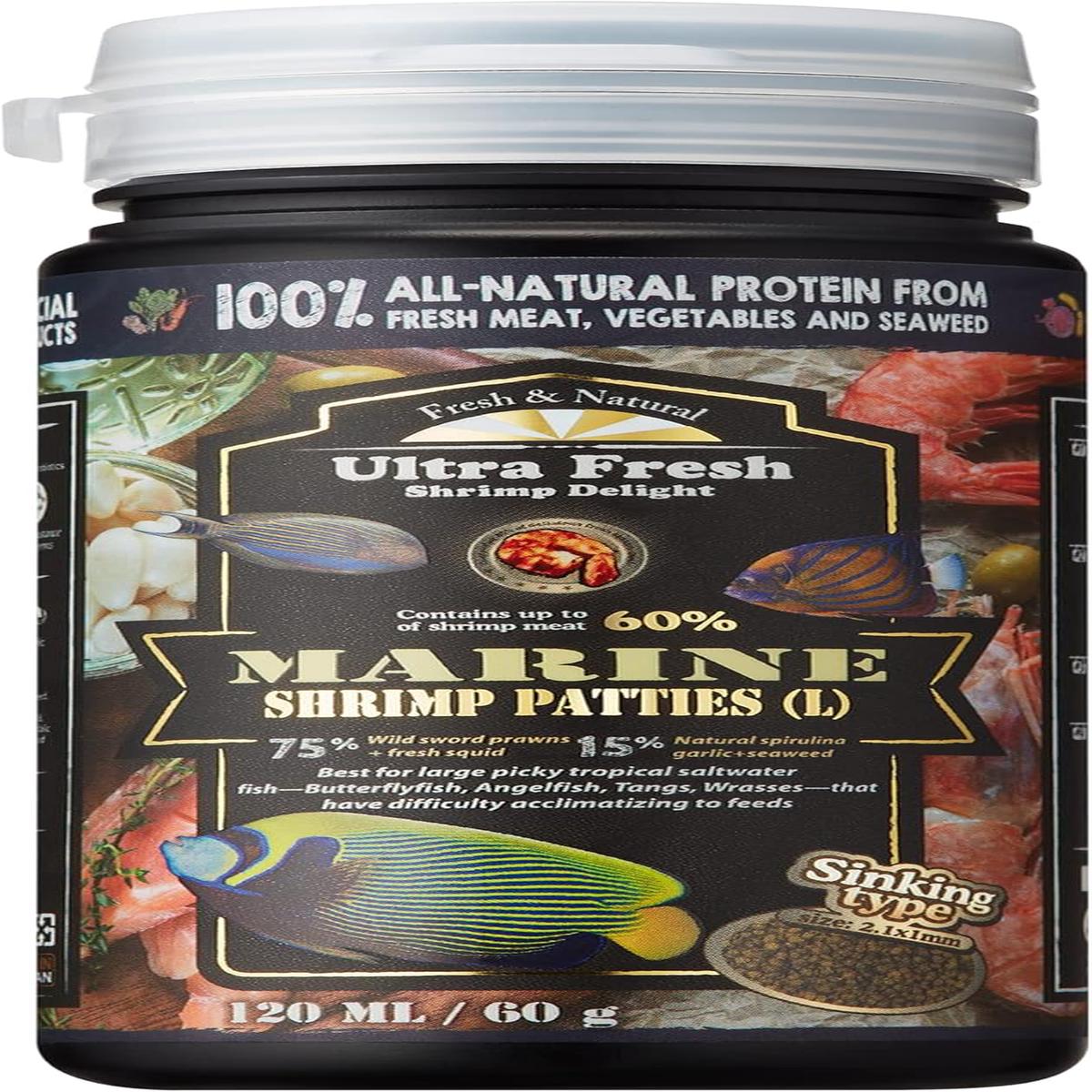 Ultra Fresh Marine Shrimp Patties Sinking Pellets